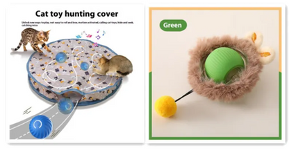 PurrPlay Selbstrullender Katzenspielball